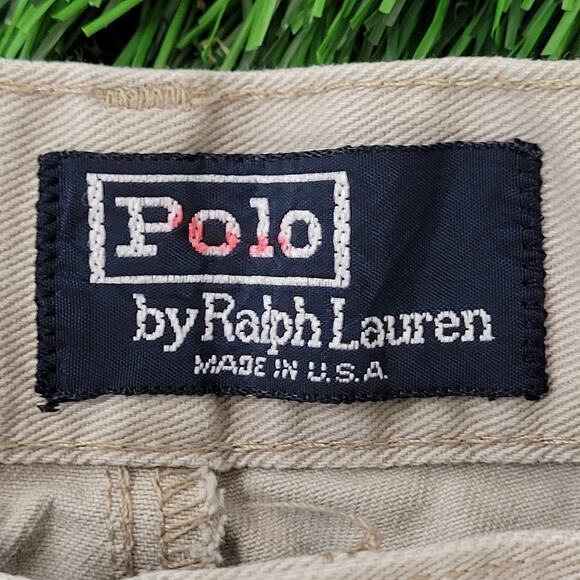 Vintage Ralph-Lauren Bermuda Shorts 36x8 Khaki Brown Dry-Good - Picture 13 of 16